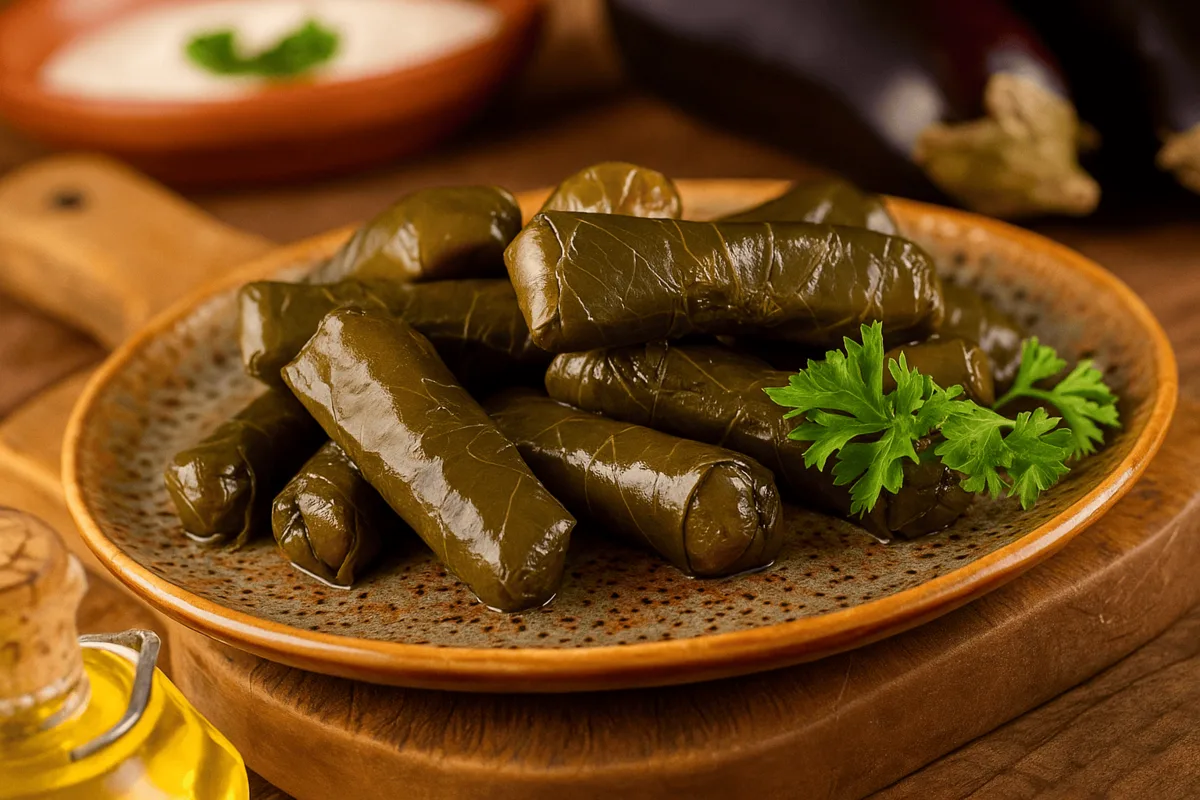 6. Stuffed Vine Leaves (Warak Enab) – Bite-Sized Flavor Bombs
