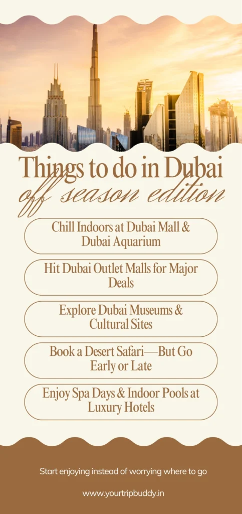 dubai off season travel places list